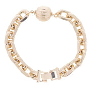 Jane Marie Gold Cable Chain with Textured Gold Ball Accent Bracelet