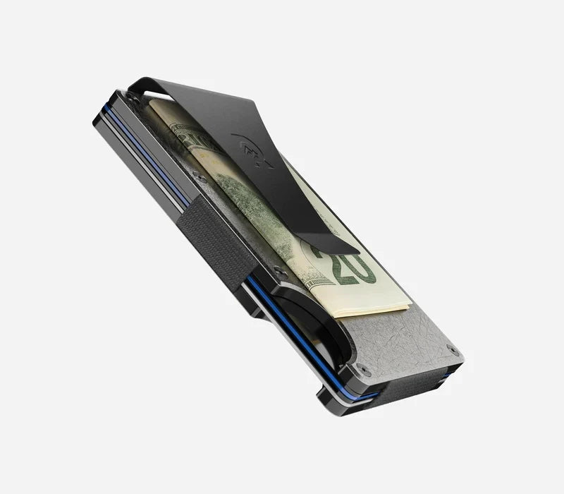 The Ridge Wallet Stonewashed Titanium - Money Clip