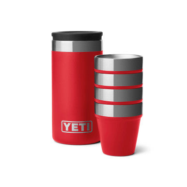 Yeti Shot Glasses with Carrying Case - Rescue Red