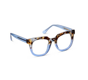 Peepers Showbiz Blue‑Light Reading Glasses – Blue Quartz/Blue