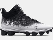 Under Armour Men's Spotlight Franchise RM 2.0 Football Cleats- Black/White/Black