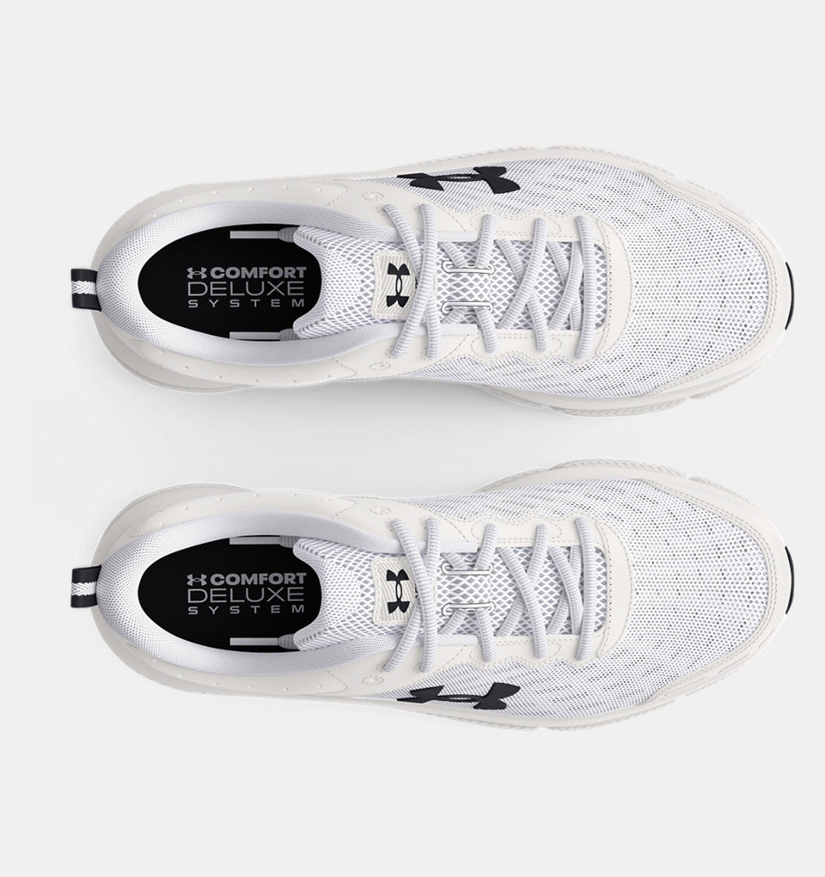 Under Armour Men's UA Charged Assert 10 Running Shoes - White/Black