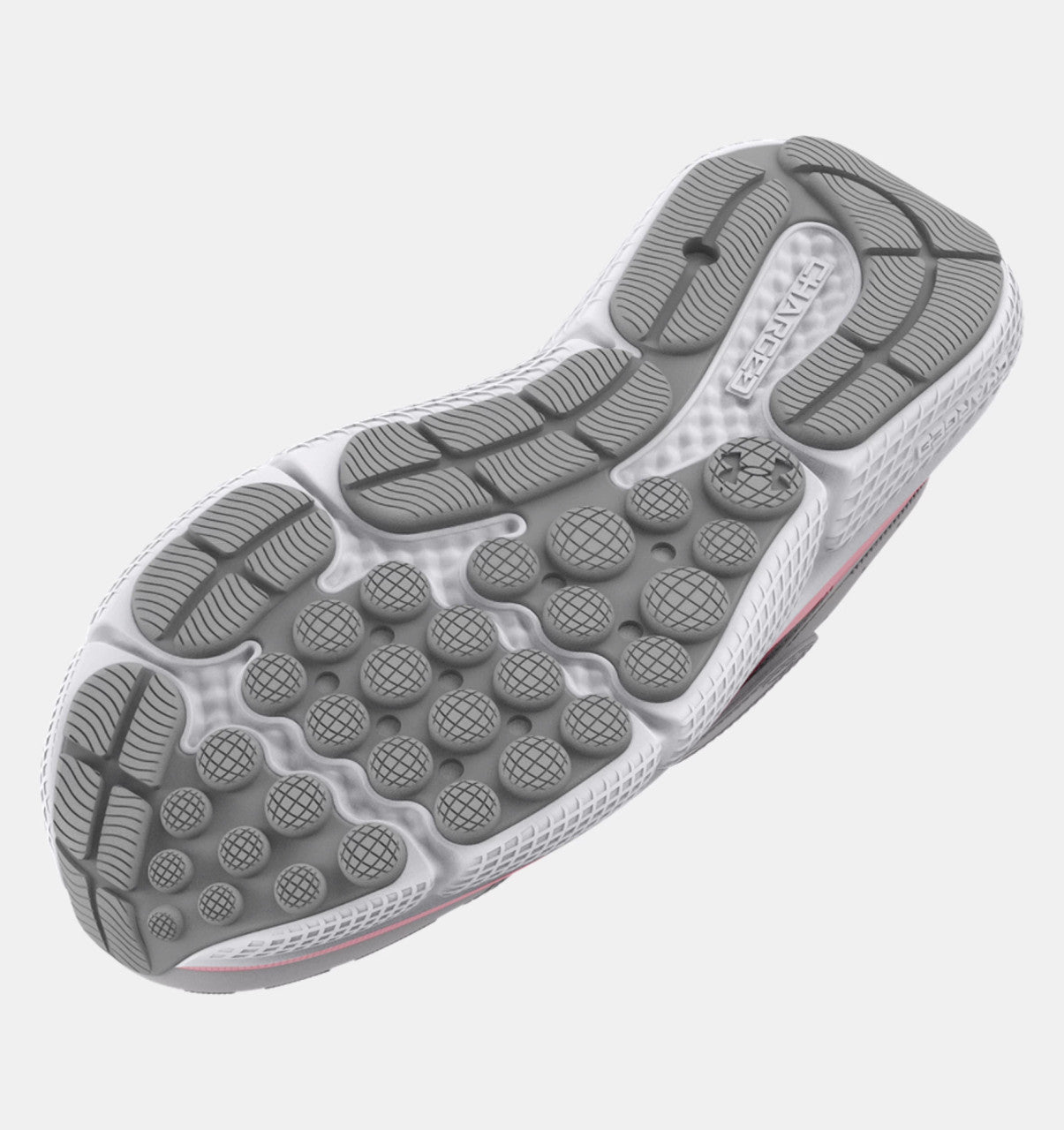 Under Armour Girls' Pre-School UA Assert 10 AC Wide Running Shoes - Halo Gray / Pink Sugar / Iridescent