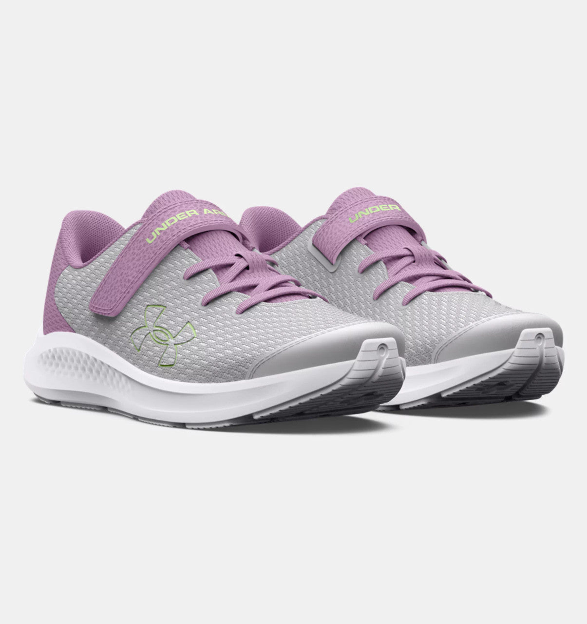 Under Armour Girls' Pre-School Pursuit 3 AC Big Logo Running Shoes