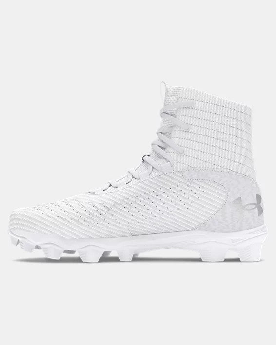 Under Armour Men's UA Highlight 2 RM Football Cleats - White / Metallic Silver