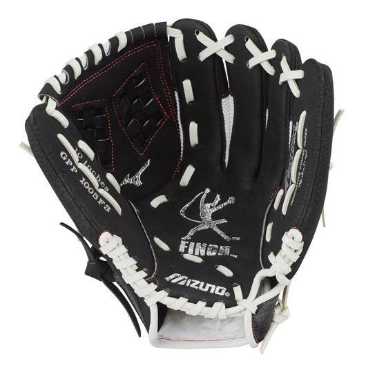 Mizuno Prospect Finch Series Youth Softball Glove 10" - White/Black - Right Hand Throw