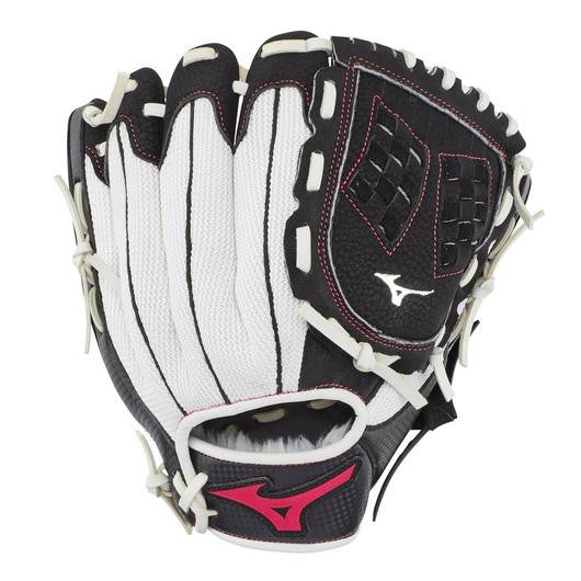 Mizuno Prospect Finch Series Youth Softball Glove 10" - White/Black - Right Hand Throw