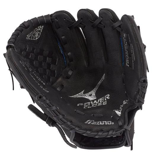 Mizuno Prospect Series Powerclose Baseball Glove 10.5" - Black/Royal - Right Hand Throw