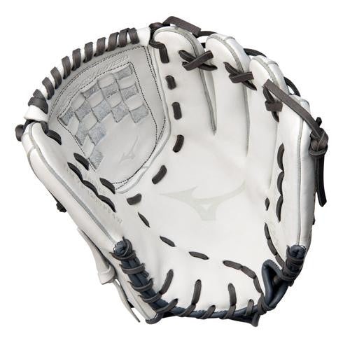 Mizuno MVP Prime GMVP1200PF4W 12" Fastpitch Softball Glove – White/Grey