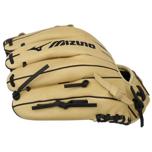 Mizuno GMVP1177P4 MVP Prime BB, Infielder Baseball Glove, 11.75", Center Pocket Design, Deep 3 Web - Camel - Right Hand Throw
