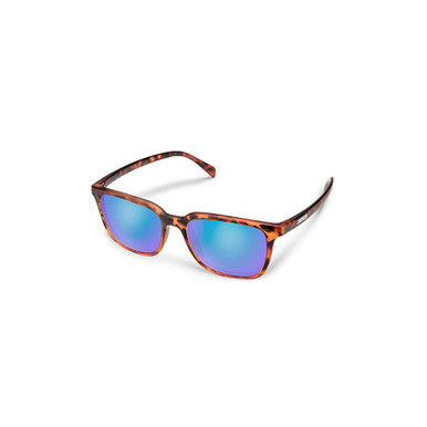 Suncloud Boundary Polarized Sunglasses – Matte Tortoise/Blue Mirror