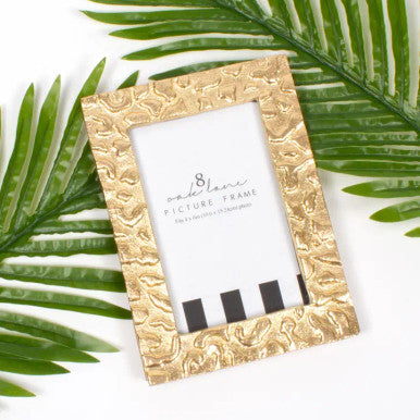 8 Oak Lane Gold Leopard 4x6 Picture Frame