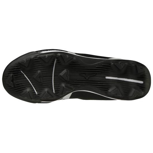 Mizuno Wave Lightrevo TPU Junior Molded Low Baseball Cleat - Black/White