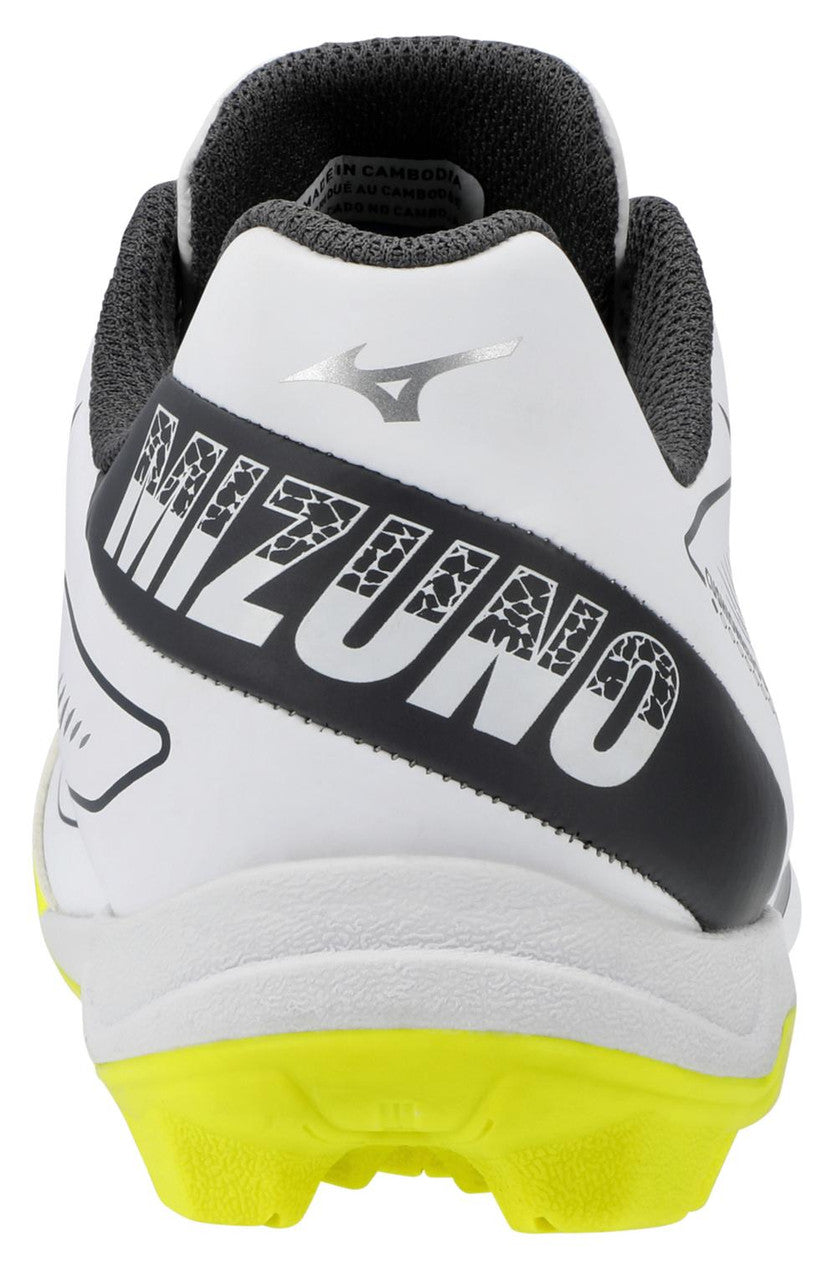 Mizuno Cushion Revo Diamond Jr Youth Baseball Cleats - Safety Yellow