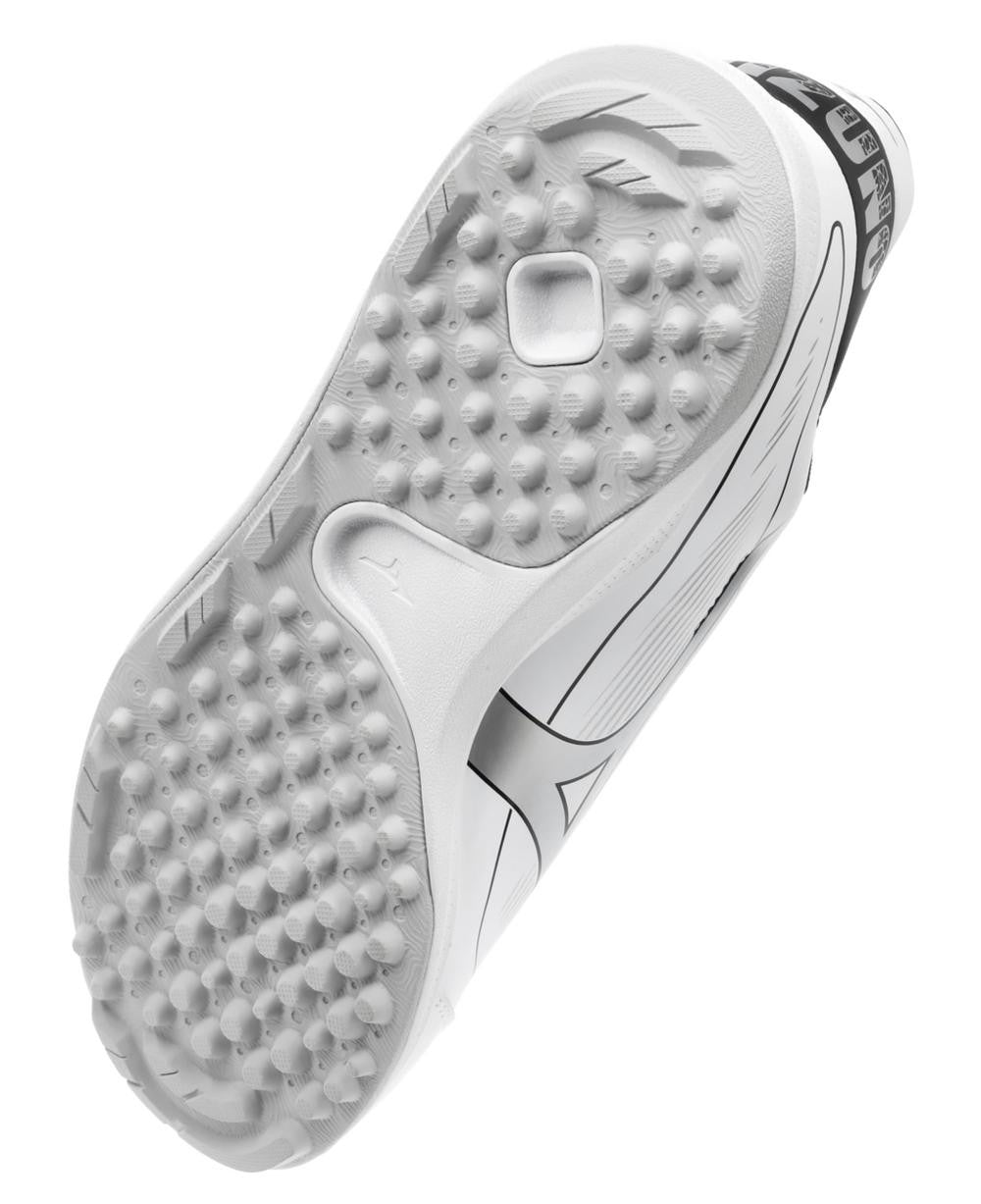Mizuno CushionRevo Diamond Turf Baseball Shoes - White/Black