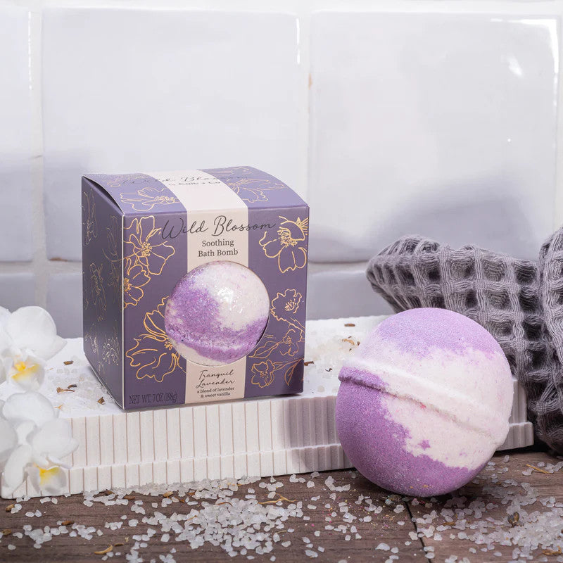 Cait & Co Wild Blossom Soothing Bath Bomb - Tranquil Lavender