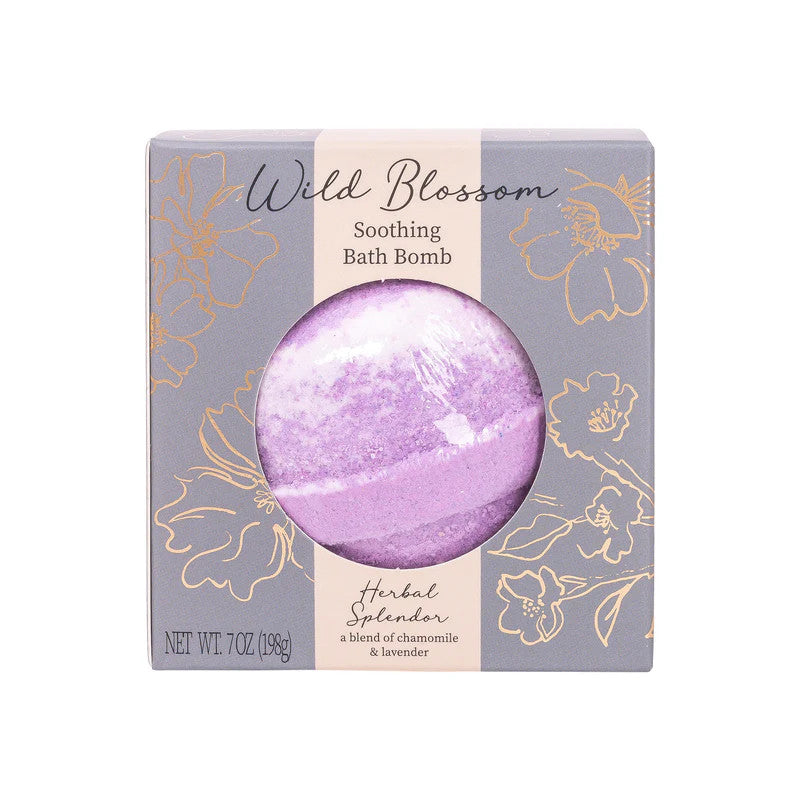 Cait & Co Wild Blossom Soothing Bath Bomb - Herbal Splendor