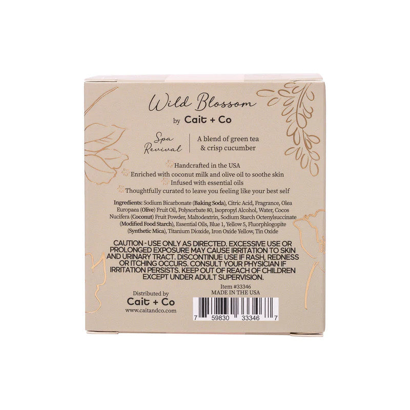 Cait & Co Wild Blossom Soothing Bath Bomb - Spa Revival
