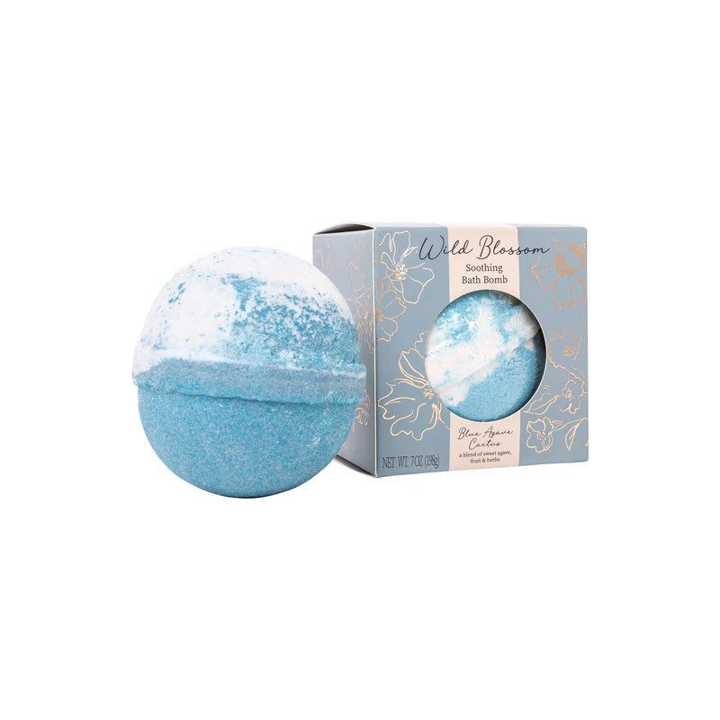 Cait & Co Wild Blossom Soothing Bath Bomb - Blue Agave Cactus