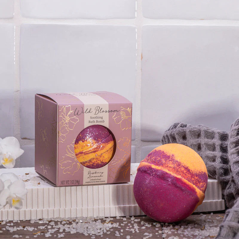 Cait & Co Wild Blossom Soothing Bath Bomb - Raspberry Lemonade