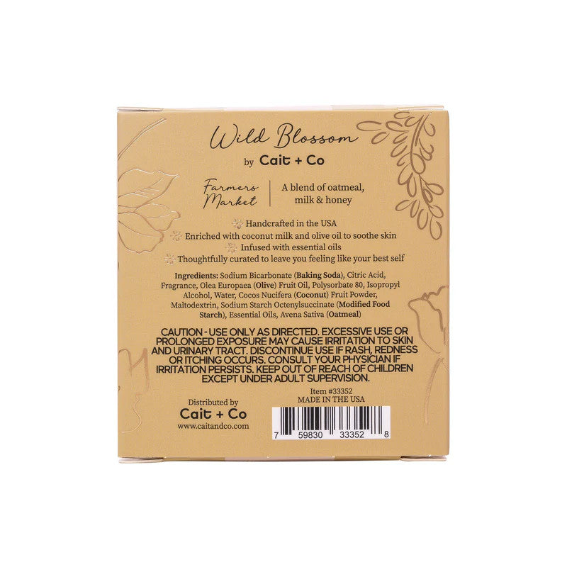 Cait & Co Wild Blossom Soothing Bath Bomb - Farmers Market