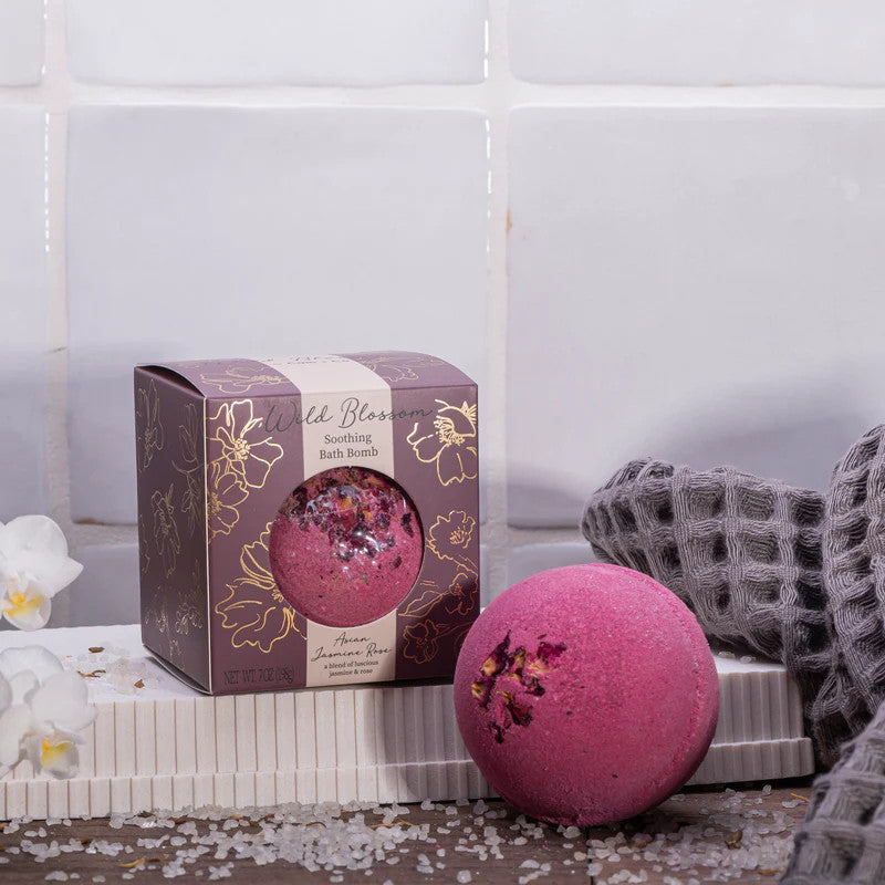 Cait & Co Wild Blossom Soothing Bath Bomb - Asian Jasmine Rose