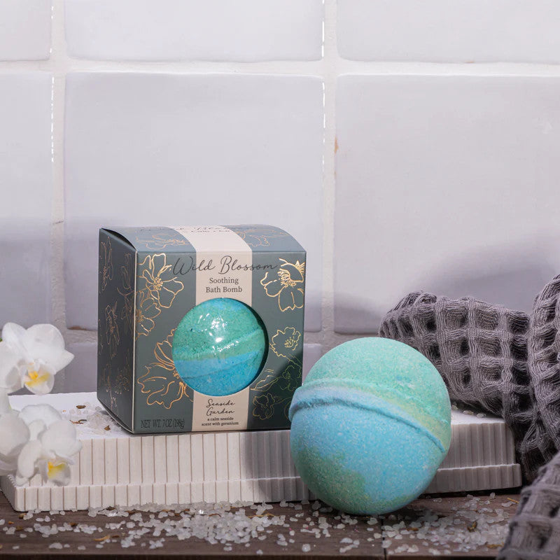 Cait & Co Wild Blossom Soothing Bath Bomb - Seaside Garden