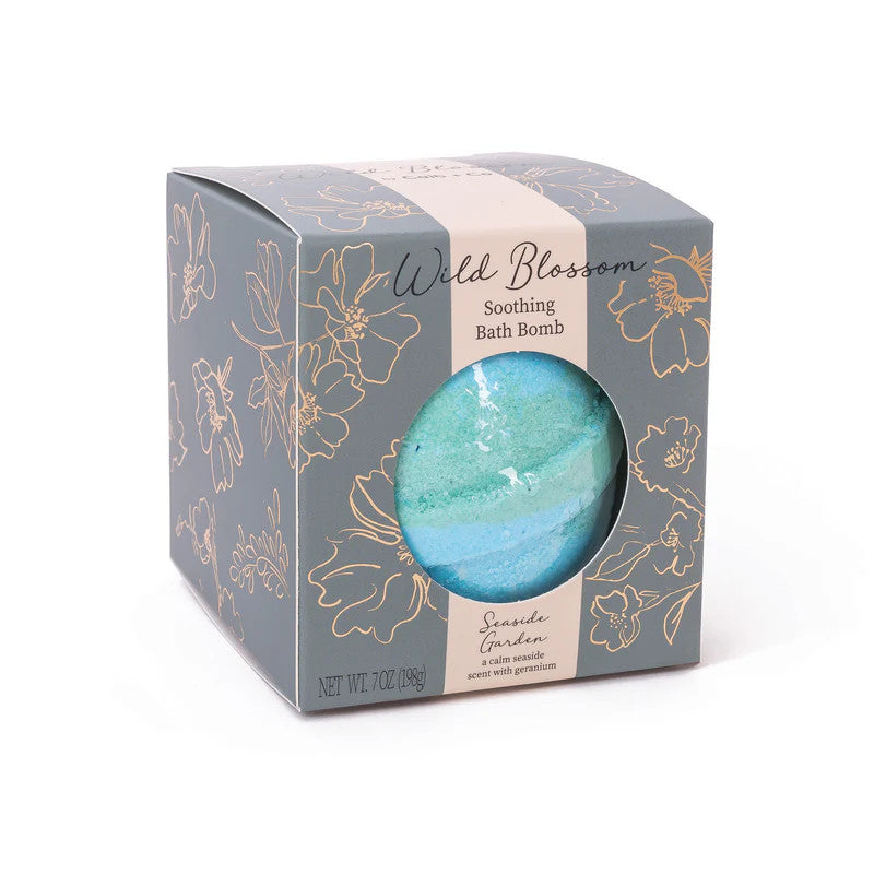 Cait & Co Wild Blossom Soothing Bath Bomb - Seaside Garden