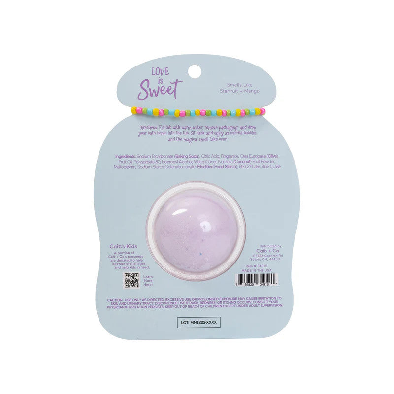Cait & Co Friendship Bracelet Bath Bomb - Love