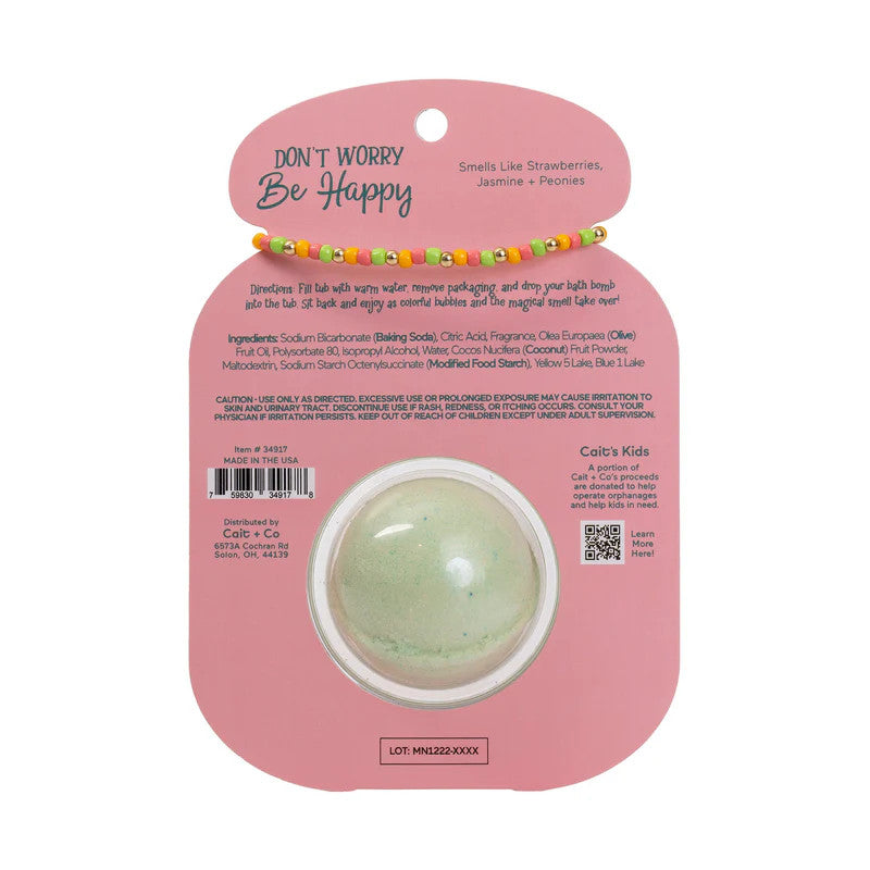 Cait & Co Friendship Bracelet Bath Bomb - Be Happy
