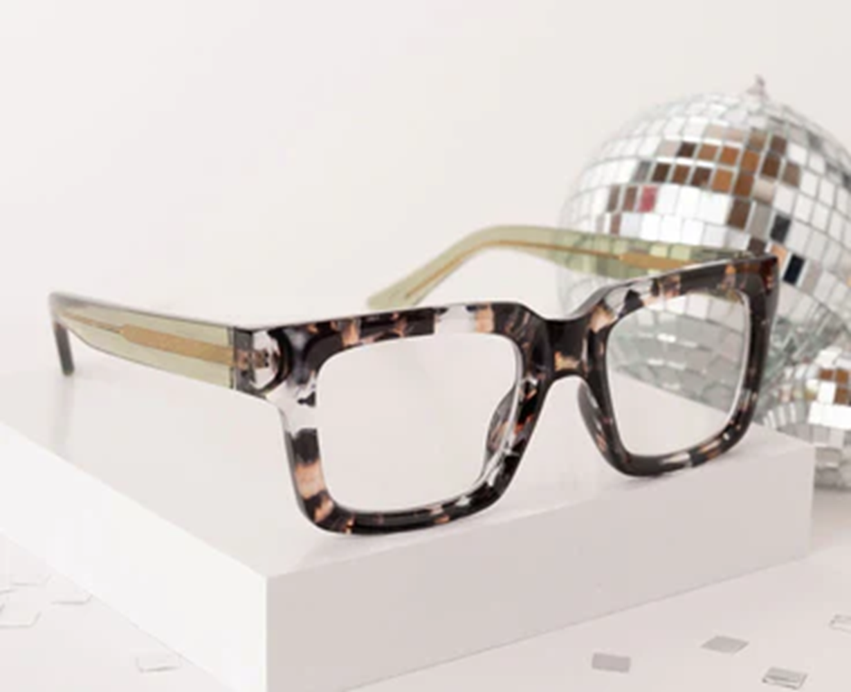 Peepers Spotlight Blue Light Reading Glasses - Sand Quartz/Green