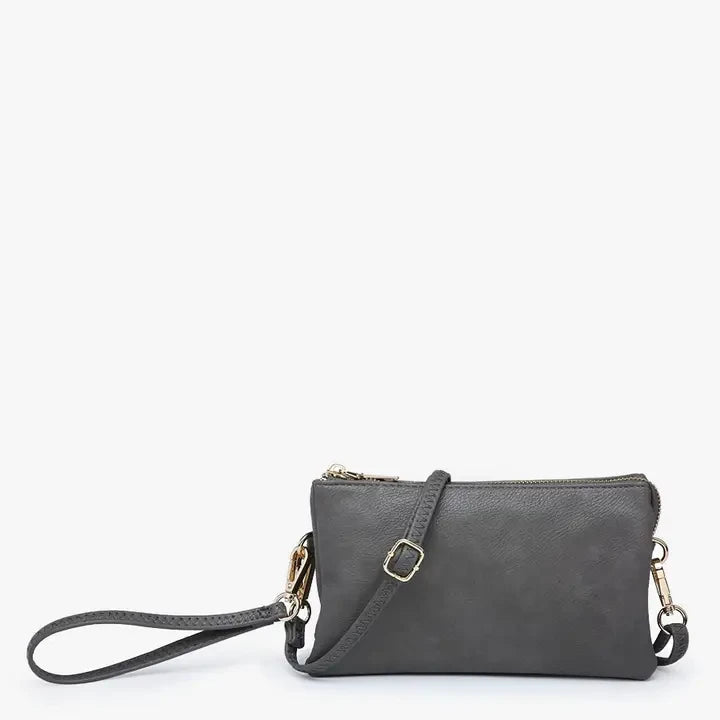 Jen & Co. Riley Crossbody/Wristlet - Charcoal