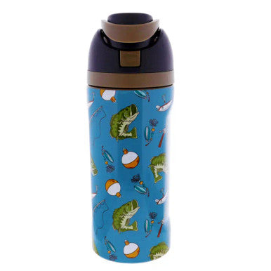 Jane Marie Kids Reel Cool 16 oz. Water Bottle with Straw Cap
