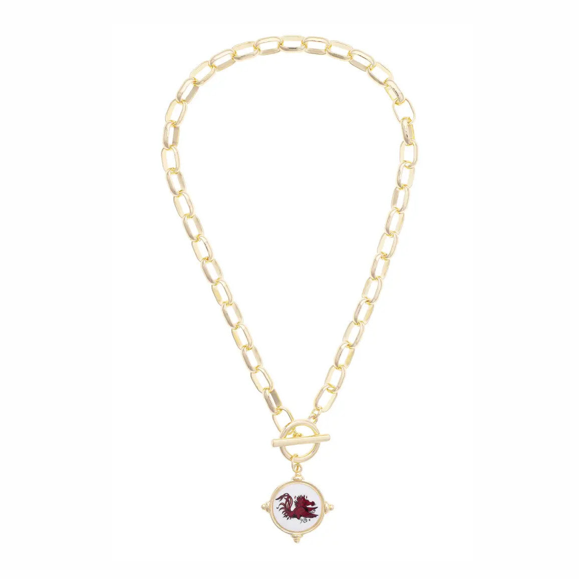Canvas South Carolina Gamecocks Logo Intaglio Necklace