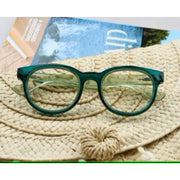 Peepers Olympia Reading Glasses – Teal/Light Green Square Frame