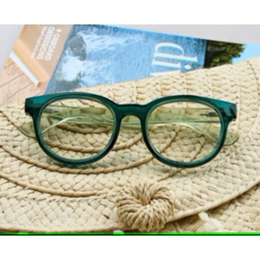 Peepers Olympia Reading Glasses – Teal/Light Green Square Frame