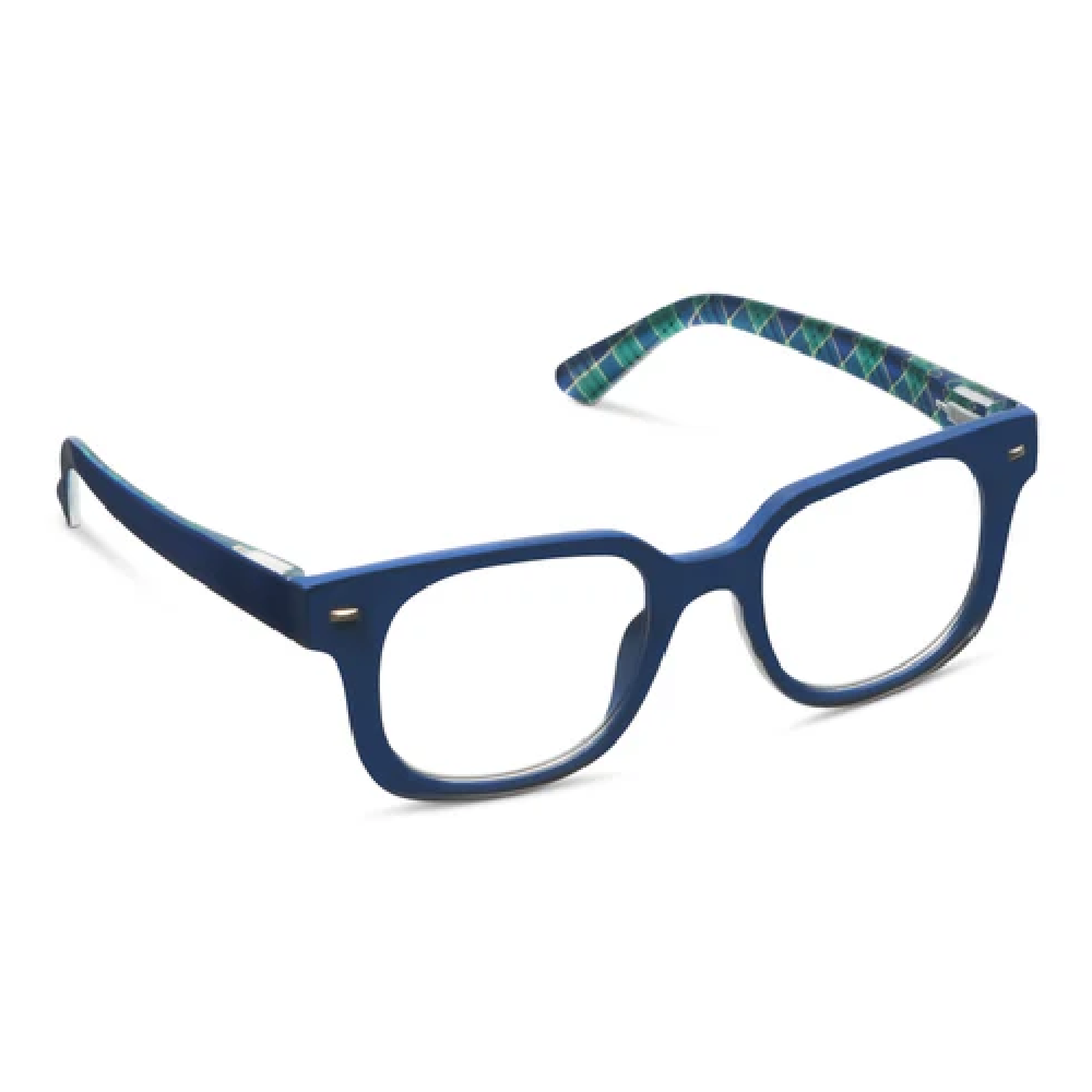 Peepers Glossary Blue Light Reading Glasses – Navy Plaid