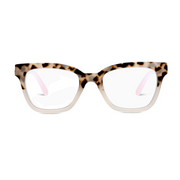 Peepers Zoey Chai Tortoise Pink Blue Light Reading Glasses