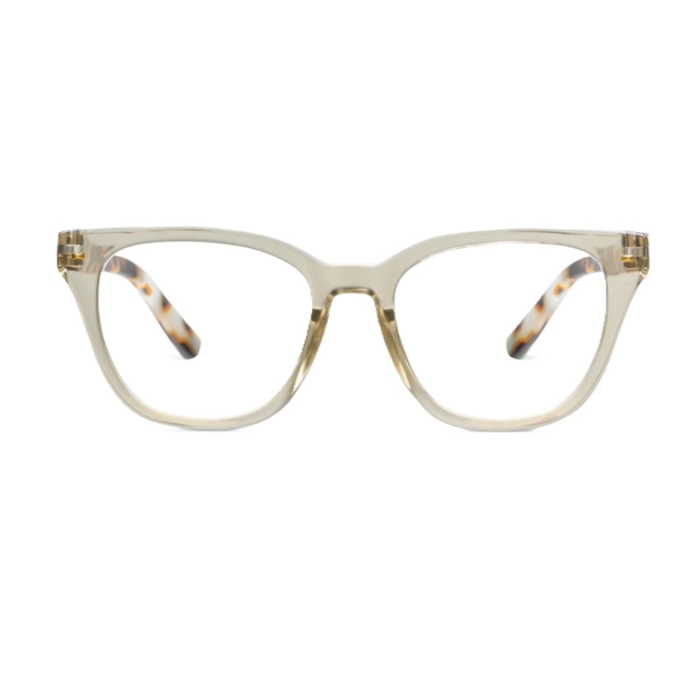 Peepers Lenora Fog Chai Tortoise Blue Light Reading Glasses