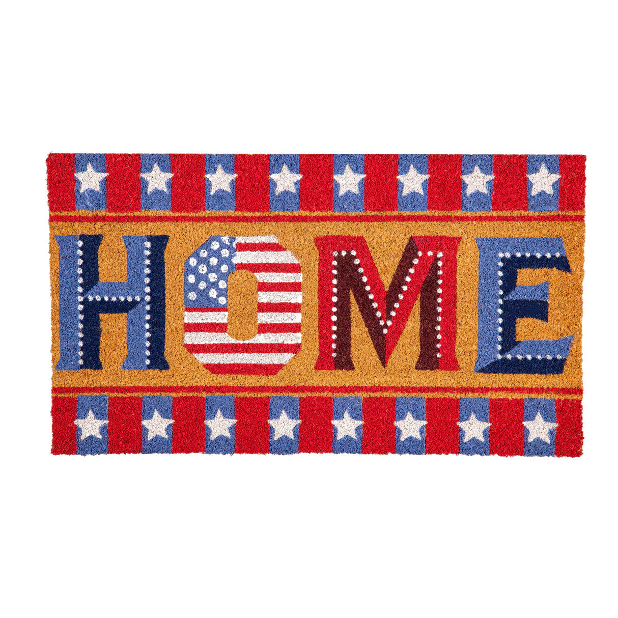 Evergreen Patriotic Home Coir Mat