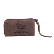 Evergreen University of South Carolina Wristlet Wallet - Brown