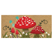 Evergreen Mushroom Patch Flocked Coir Switch Mat