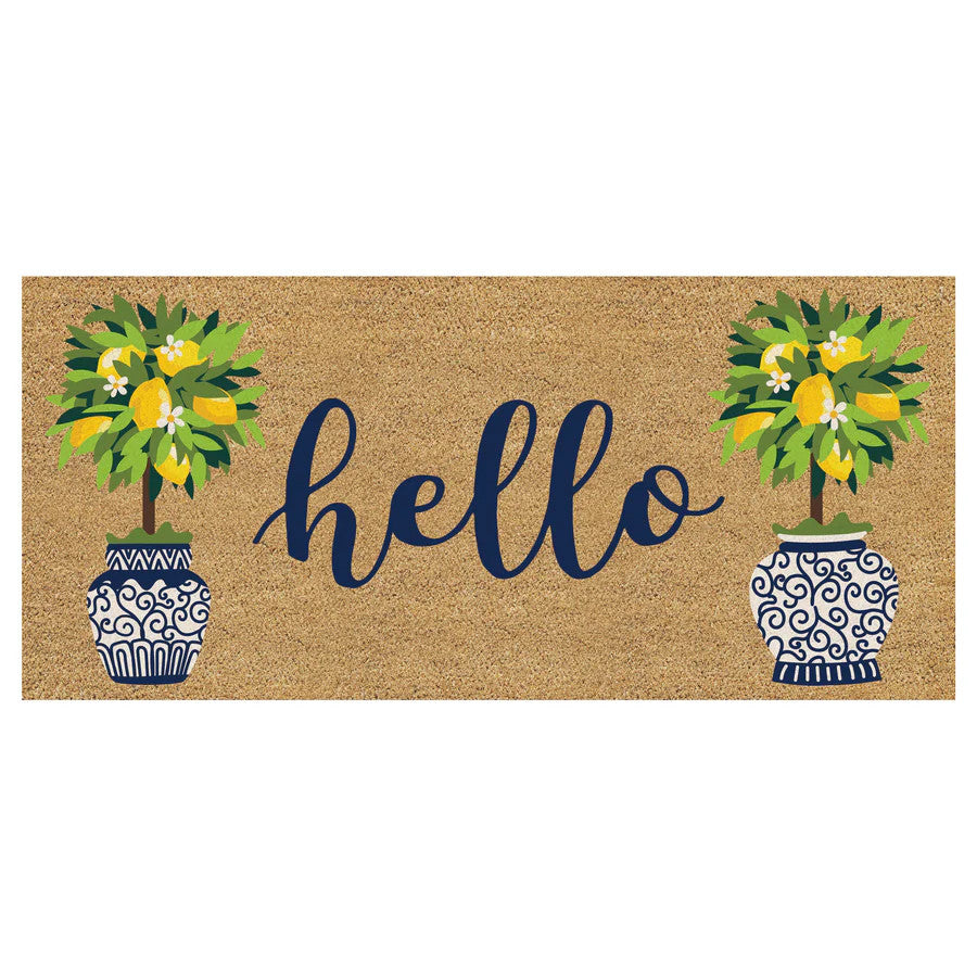 Evergreen Hello Topiary Flocked Coir Sassafras Switch Mat