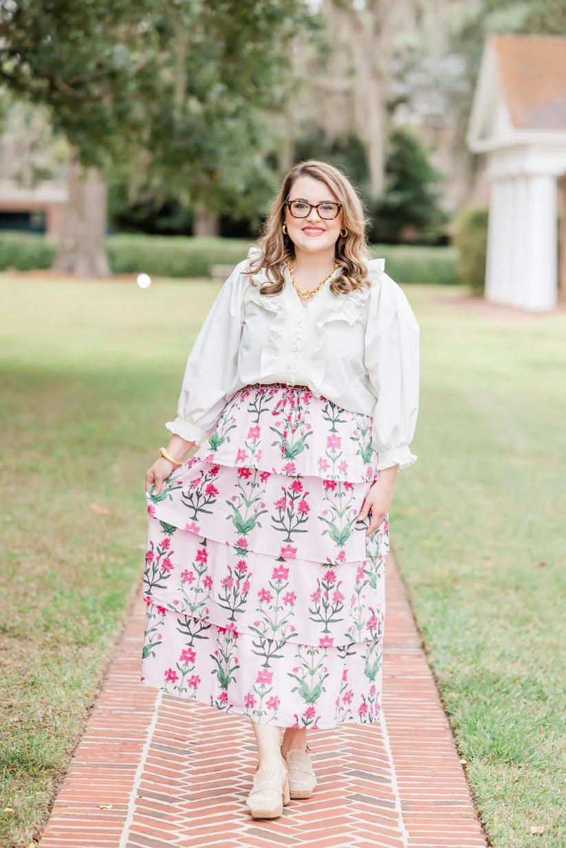 Heart of Grace Women's Rose D'Iris - Cascade Maxi Skirt