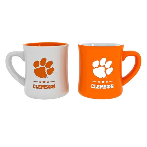 Evergreen Clemson 10oz Ceramic Cup Set