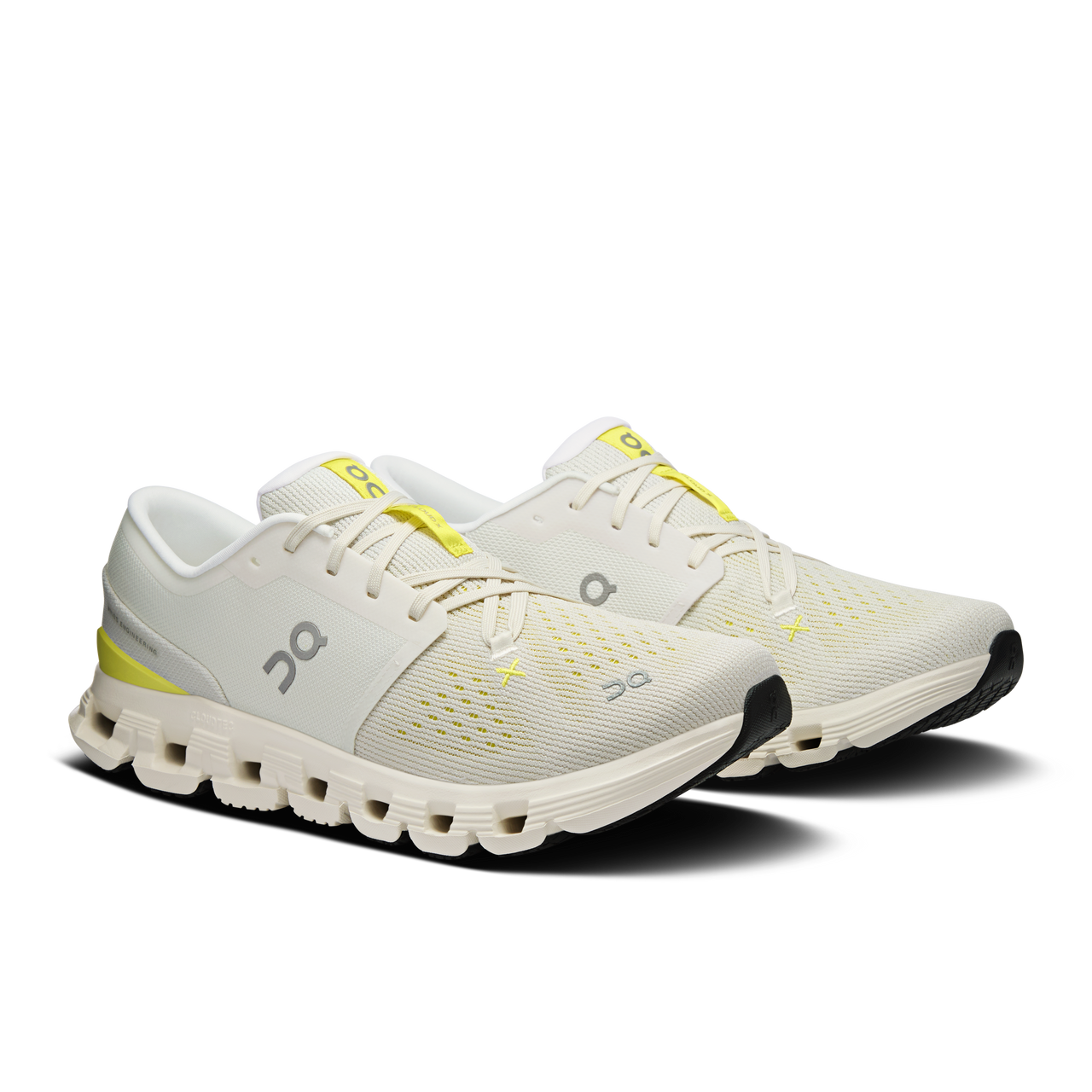 On Men's Cloud X 4 - Ivory/Lime