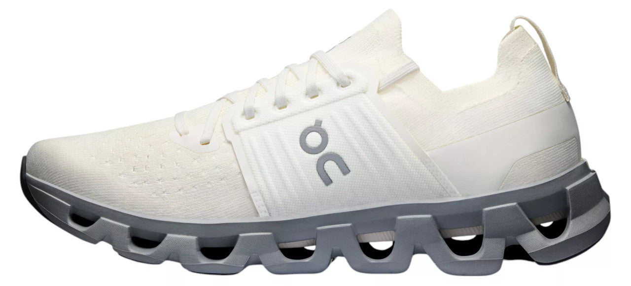 On Men's Cloudswift 4 Running Shoes - Ivory/Alloy