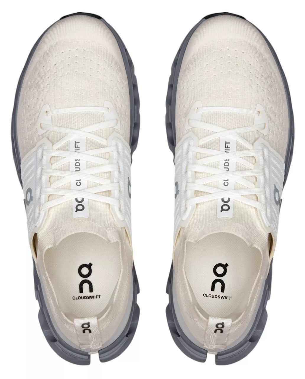 On Men's Cloudswift 4 Running Shoes - Ivory/Alloy