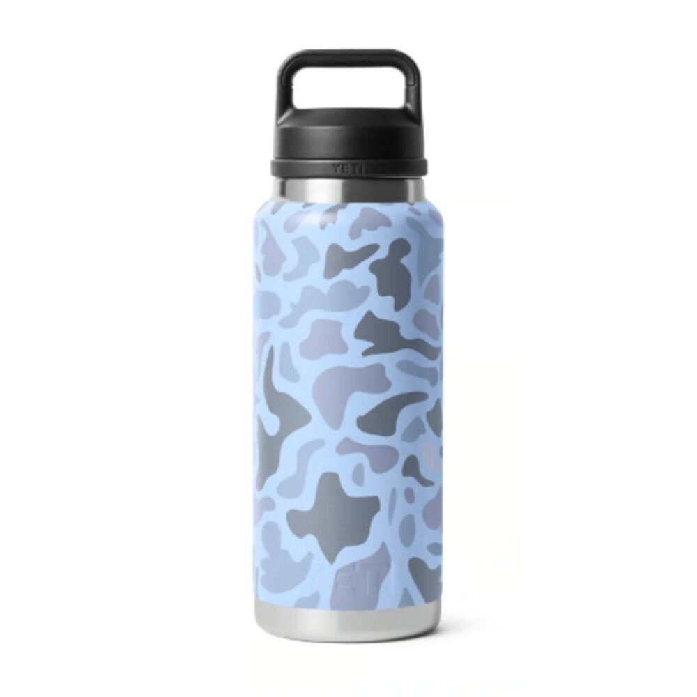 Yeti Blue Camo 36oz Rambler Bottle with Chug Cap