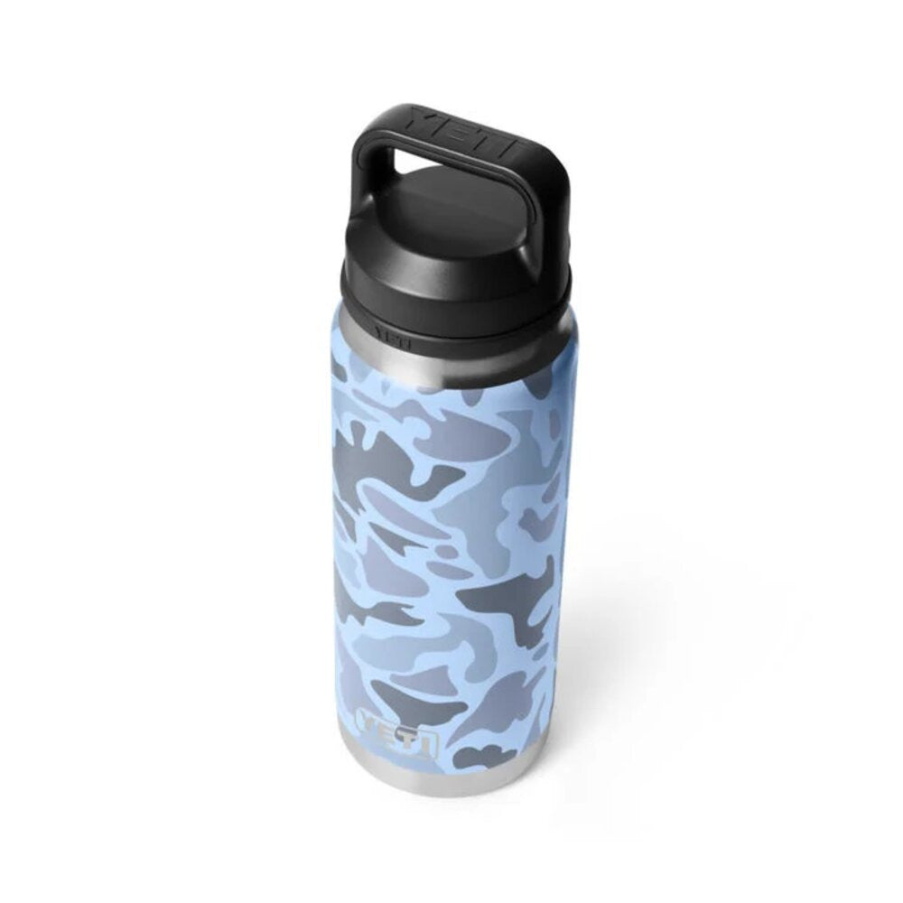 Yeti Blue Camo 26oz Rambler Bottle with Chug Cap